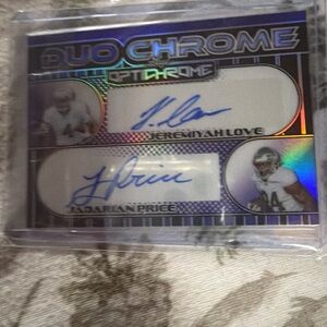 Love price dual signed card